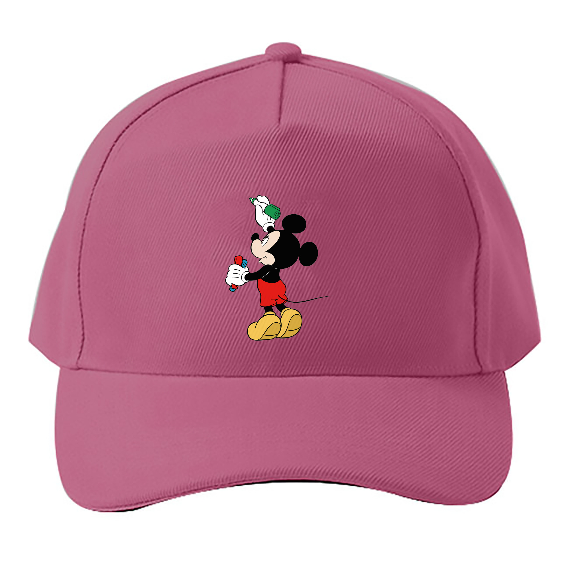 （画像用） ミッキーマウス Mickey Mouse ベースボールキャップ 綿100％ 男女兼用 帽子 スポーツ